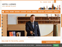 Tablet Screenshot of hotelludwig.de